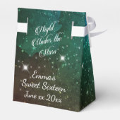 Nacht onder de sterren Elegant Sweet 16 Bedankdoosjes (Achterkant)