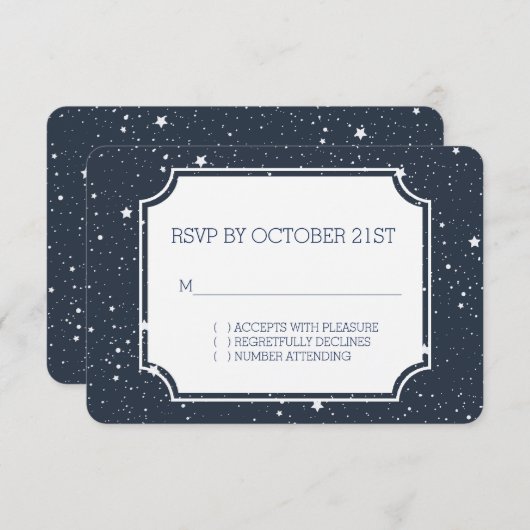 Nacht onder de sterren RSVP (Voorkant / Achterkant)