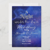 Nacht onder de sterren Stars Starry Sky Celestial  Kaart (Voorkant)