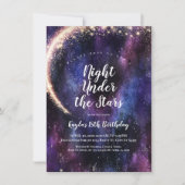 nacht onder de sterrenuitnodigingen kaart (Voorkant)
