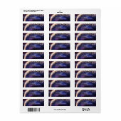 Nacht onder het sterrenetiket etiket (Full Sheet)