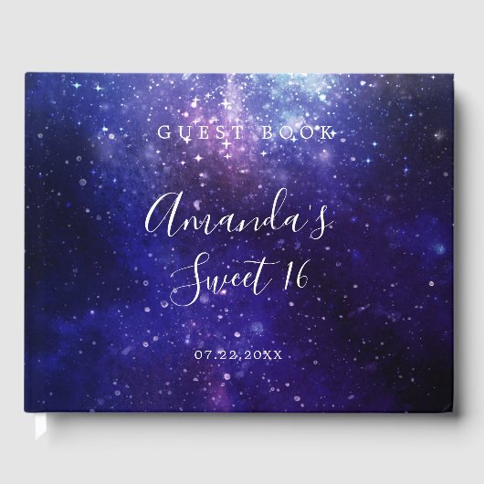 Nacht onder het sterrenstelsel gastenboek (Voorkant)