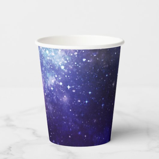 Nacht onder het sterrenstelsel papieren bekers (Achterkant)