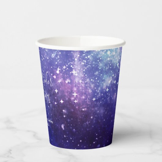 Nacht onder het sterrenstelsel papieren bekers (Links)