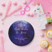 Nacht onder het sterrenstelsel papieren bordje (Feest)