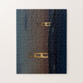 nacht op de makreelbrug legpuzzel (Verticaal)