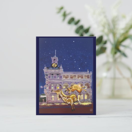 Nacht op de stad - Rockhampton Briefkaart (Staand voorkant)