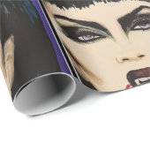 'Nacht op de stoep' schilderij op een Cadeaupapier (Rol Hoek)