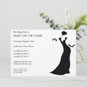 Nacht op de uitnodiging van de stad (Staand voorkant)