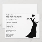 Nacht op de uitnodiging van de stad (Voorkant / Achterkant)