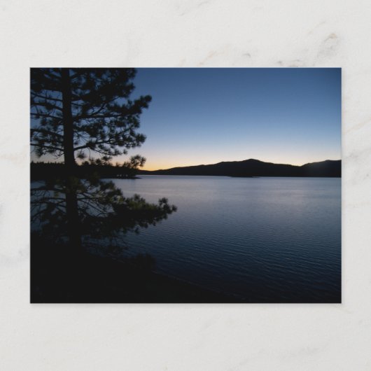Nacht op het meer briefkaart (Voorkant)