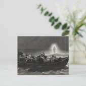 "Nacht op het Zee van Galilea" briefkaart (Staand voorkant)