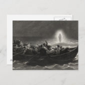 "Nacht op het Zee van Galilea" briefkaart (Voorkant / Achterkant)