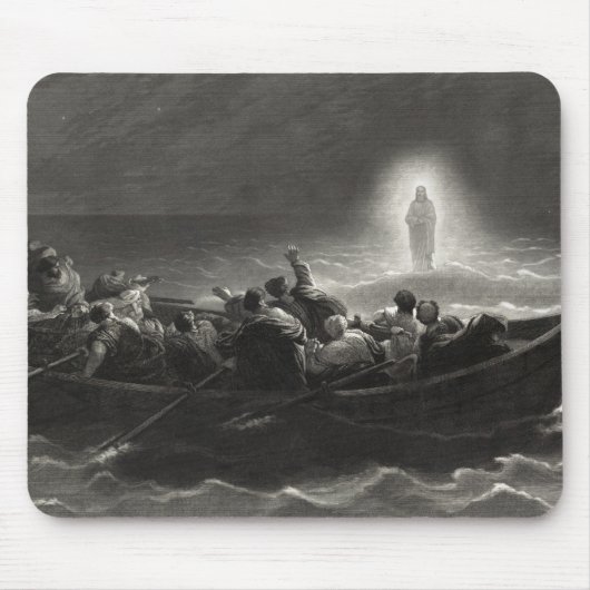 "Nacht op het Zee van Galilea" mousepad Muismat (Voorkant)