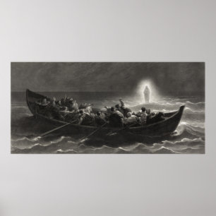 "Nacht op het Zee van Galilea" print/poster Poster