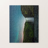 Nacht op Skógafoss Legpuzzel (Verticaal)