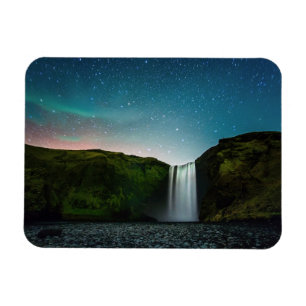 Nacht op Skógafoss Magneet