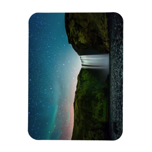 Nacht op Skógafoss Magneet (Verticaal)