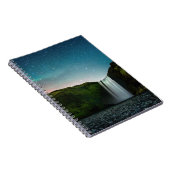 Nacht op Skógafoss Notitieboek (Rechterzijde)