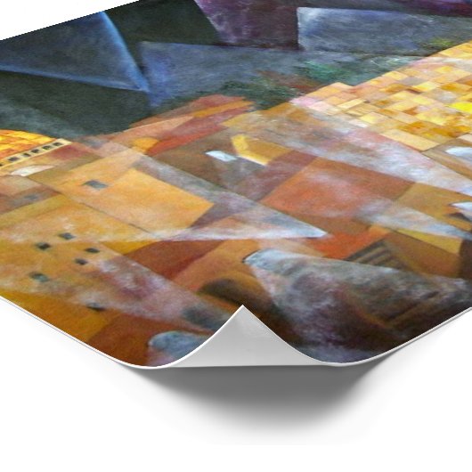 Nacht op Westerne muur Poster (Hoek)