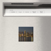 Nacht panorama van de skyline van Chicago Magneet (Insitu (Vaatwasser))