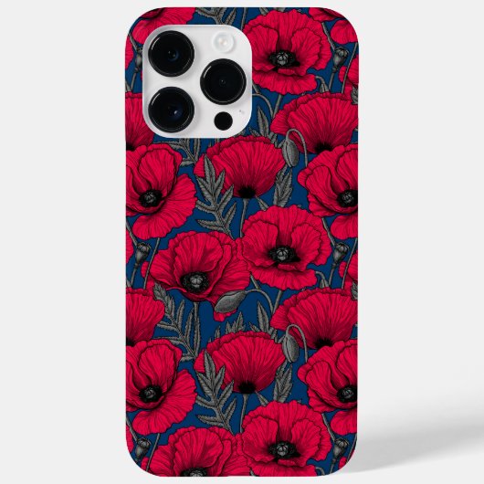 Nacht papavertuin Case-Mate iPhone case (Achterkant)