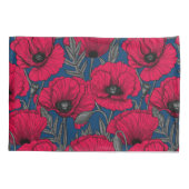 Nacht papavertuin kussensloop (Achterkant)