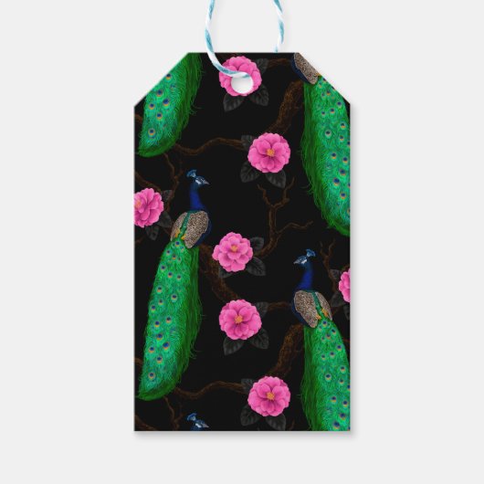 Nacht-pauktuin Cadeaulabel (Voorkant)