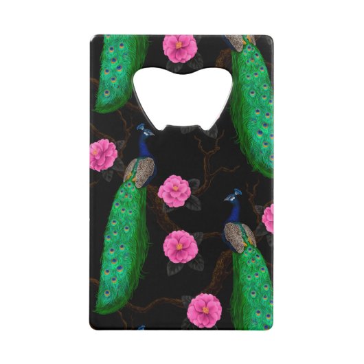 Nacht-pauktuin Creditkaart Flessenopener (Voorkant)