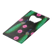 Nacht-pauktuin Creditkaart Flessenopener (Achterkant Gekanteld)