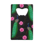 Nacht-pauktuin Creditkaart Flessenopener (Achterkant)