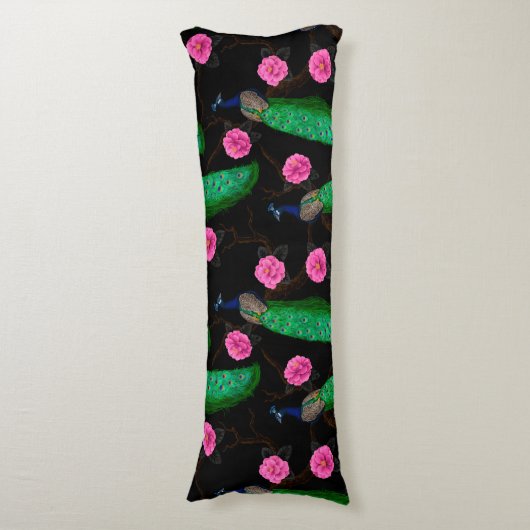 Nacht-pauktuin Lichaamskussen (Voorkant Verticaal)