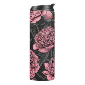 Nacht pony-tuin in roze en grijs thermosbeker (Gedraaid links)