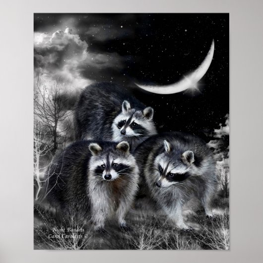 Nacht Poster voor kunstwerken/afdrukken (Voorkant)