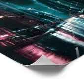 Nacht Puls: Stedelijke Levendigheid Poster (Hoek)