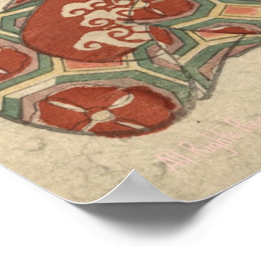 Nacht Regen om 10 uur Poster (Hoek)