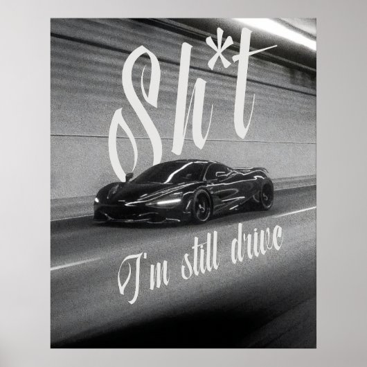 Nacht rijden poster (Voorkant)