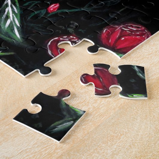 Nacht Roos Legpuzzel (Zijkant)