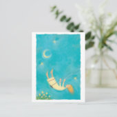 nacht schommeling briefkaart (Staand voorkant)