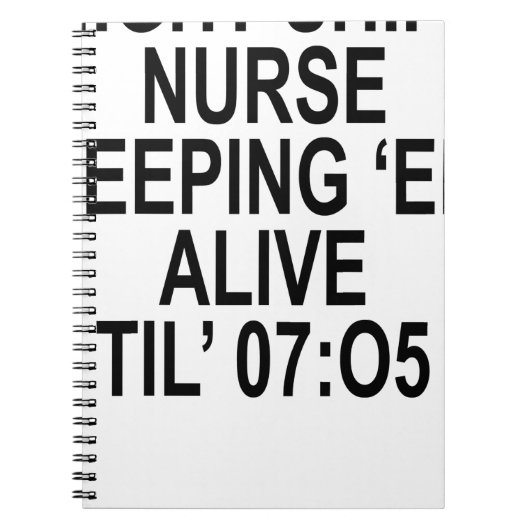 NACHT SIFT NURSE;.png Notitieboek (Voorkant)