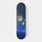 Nacht Sky ballon avontuur Persoonlijk Skateboard (Voorkant)