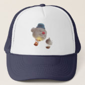 Nacht Sky ballon avontuur Trucker Pet (Voorkant)