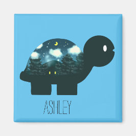 Nacht Sky Cabin in Bos Schildpad Magneet