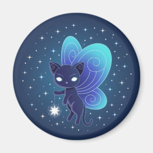 Nacht Ster Fee Pixie Kat Magneet