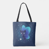 Nacht Ster Fee Pixie Kat Tote Bag (Achterkant)