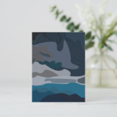 Nacht Sterren Lucht Wolken Briefkaart (Staand voorkant)