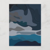 Nacht Sterren Lucht Wolken Briefkaart (Voorkant)