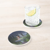 Nacht-tijd Garden Fairy Zandsteen Onderzetter (Zijkant)