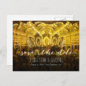 Nacht tijd Merry gaat Ronde bruiloft sparen de Dat Aankondigingskaart (Voorkant / Achterkant)