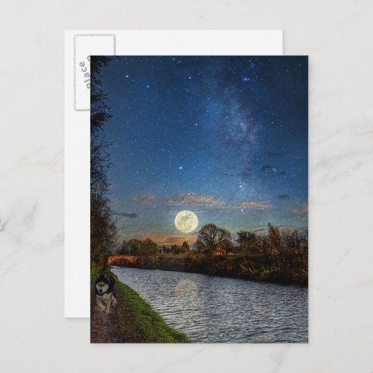 Nacht - tijdverkorting briefkaart (Voorkant / Achterkant)